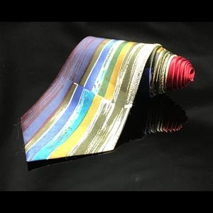 SUNFLOWER abstract Painted Fence Tie